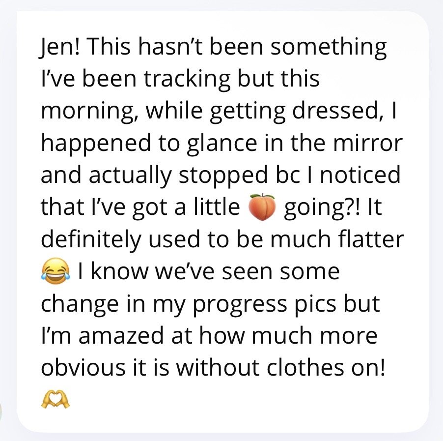 Message from a client to Jen
