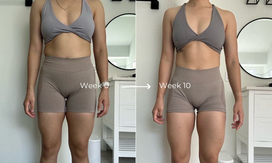 Client progress, before beside after