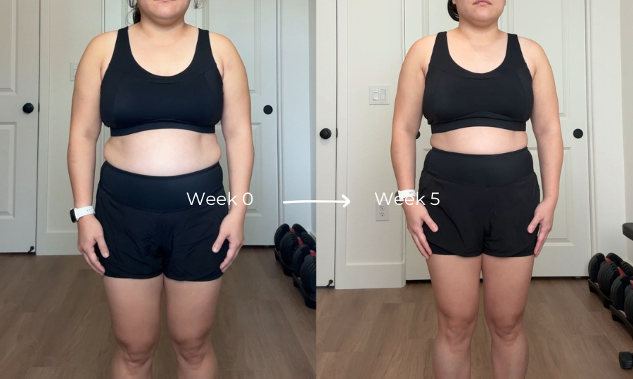 Client progress, before beside after